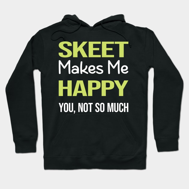 Funny Happy Skeet Trapshooting Hoodie by symptomovertake